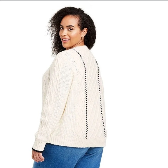 La Ligne by Target Cable Knit Sweater in size 1X - Picture 4 of 8